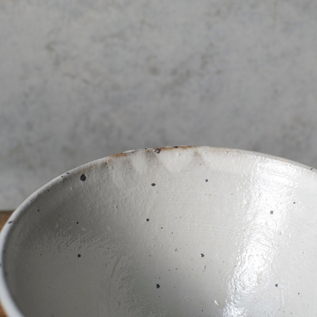 MALTOオリジナル 蕎麦どんぶり しのぎ 粉引き 高円寺 本島幸雄・作4