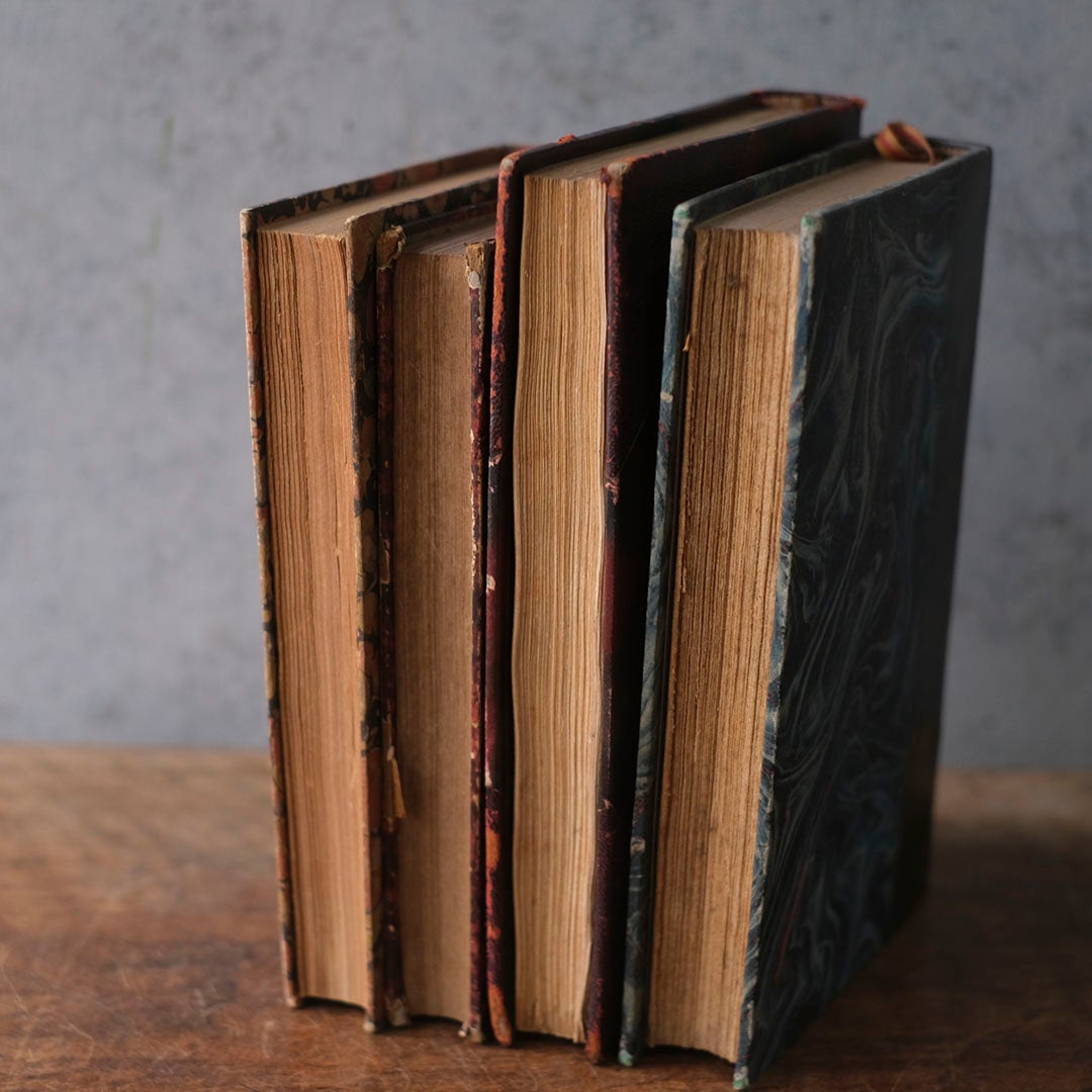 アンティークブック 革張りの古書 Paris フランス6