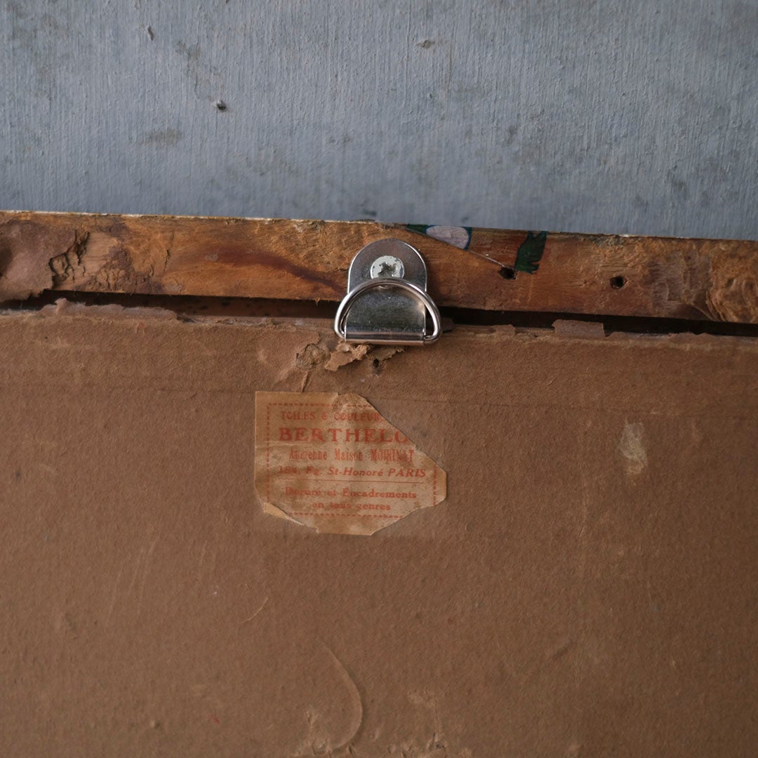 アンティークリトグラフピクチャー フランス 石版画9