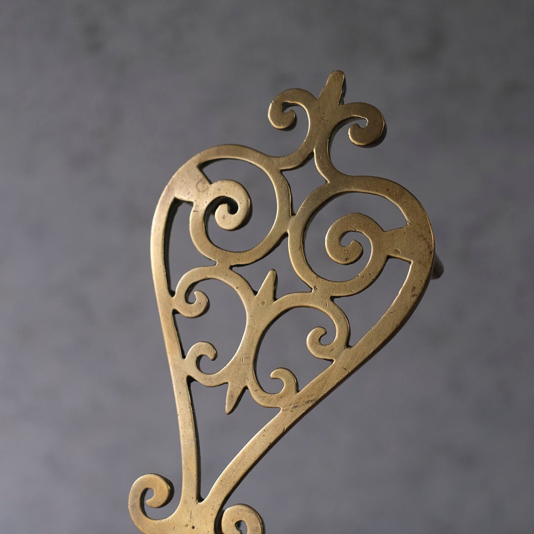 アンティークケトルスタンド イギリス 真鍮5