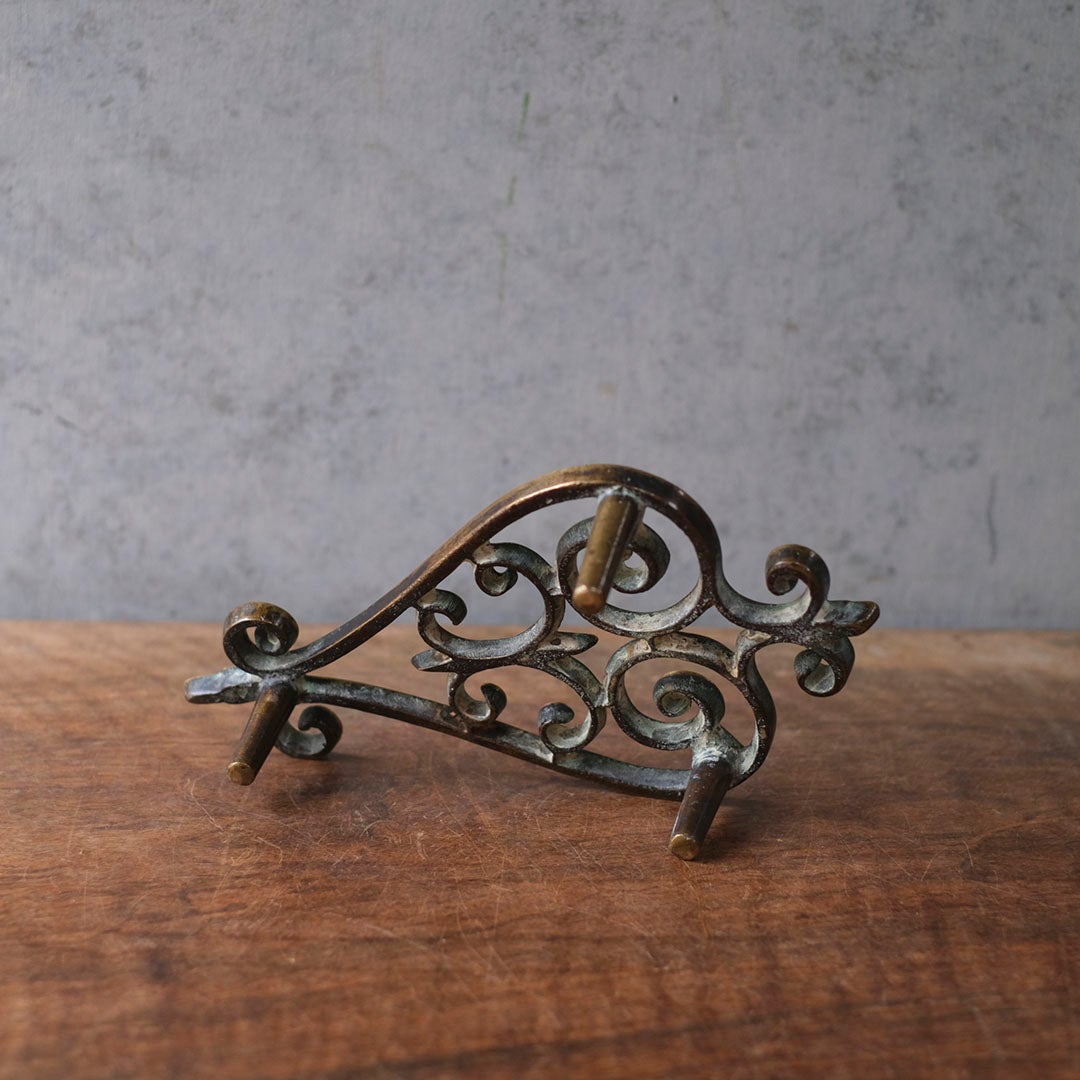 アンティークケトルスタンド イギリス 真鍮6