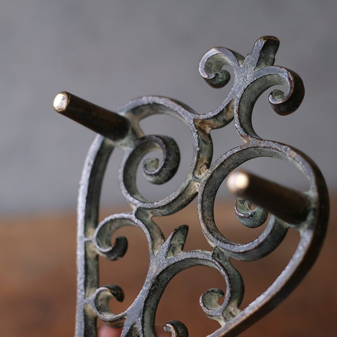 アンティークケトルスタンド イギリス 真鍮7