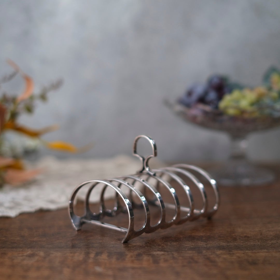 アンティーク トーストラック シルバープレート ドロップ型 バーミンガム製 1930-40s イギリス