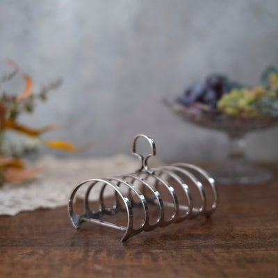 アンティーク トーストラック シルバープレート ドロップ型 バーミンガム製 1930-40s イギリス