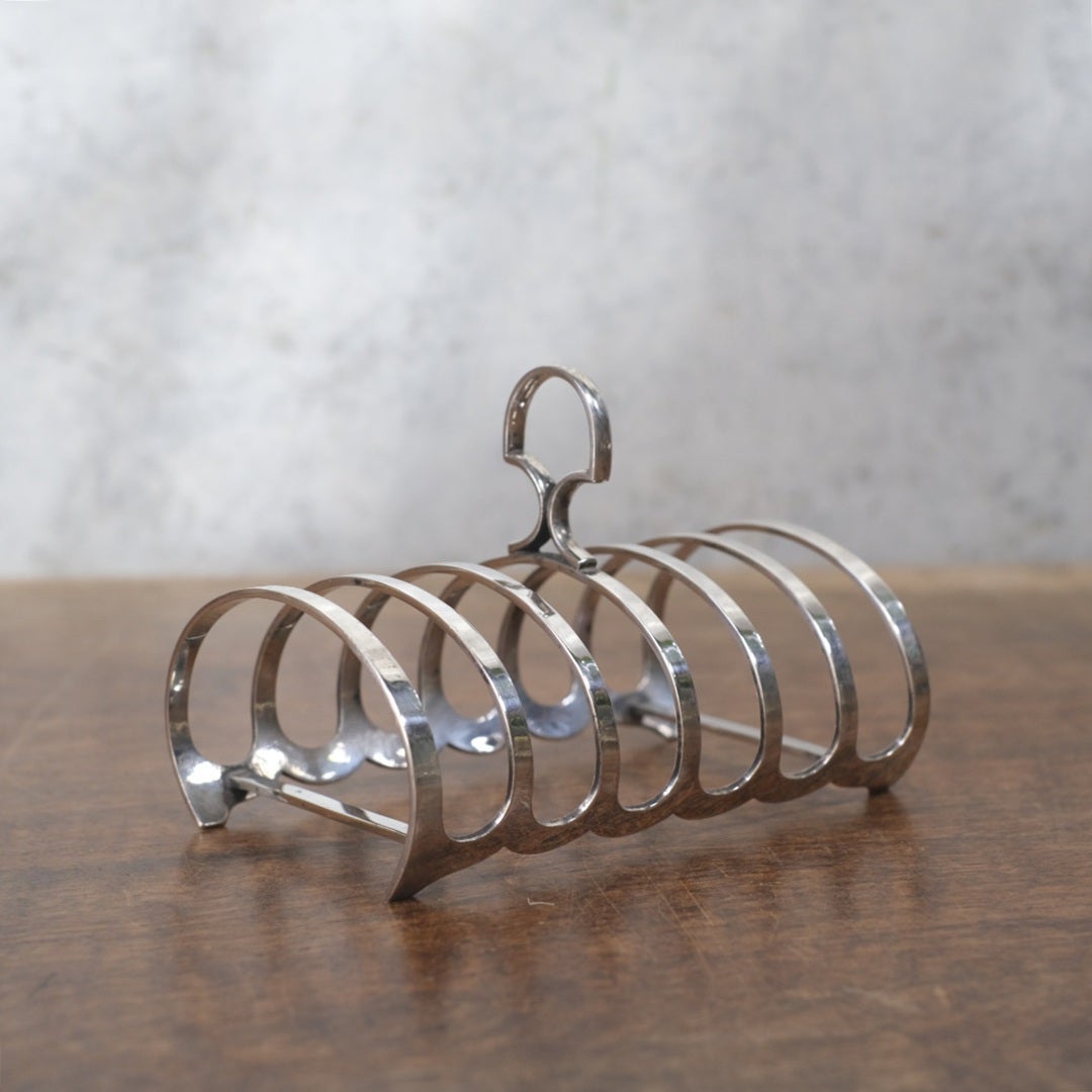 アンティーク トーストラック シルバープレート ドロップ型 バーミンガム製 1930-40s イギリス2