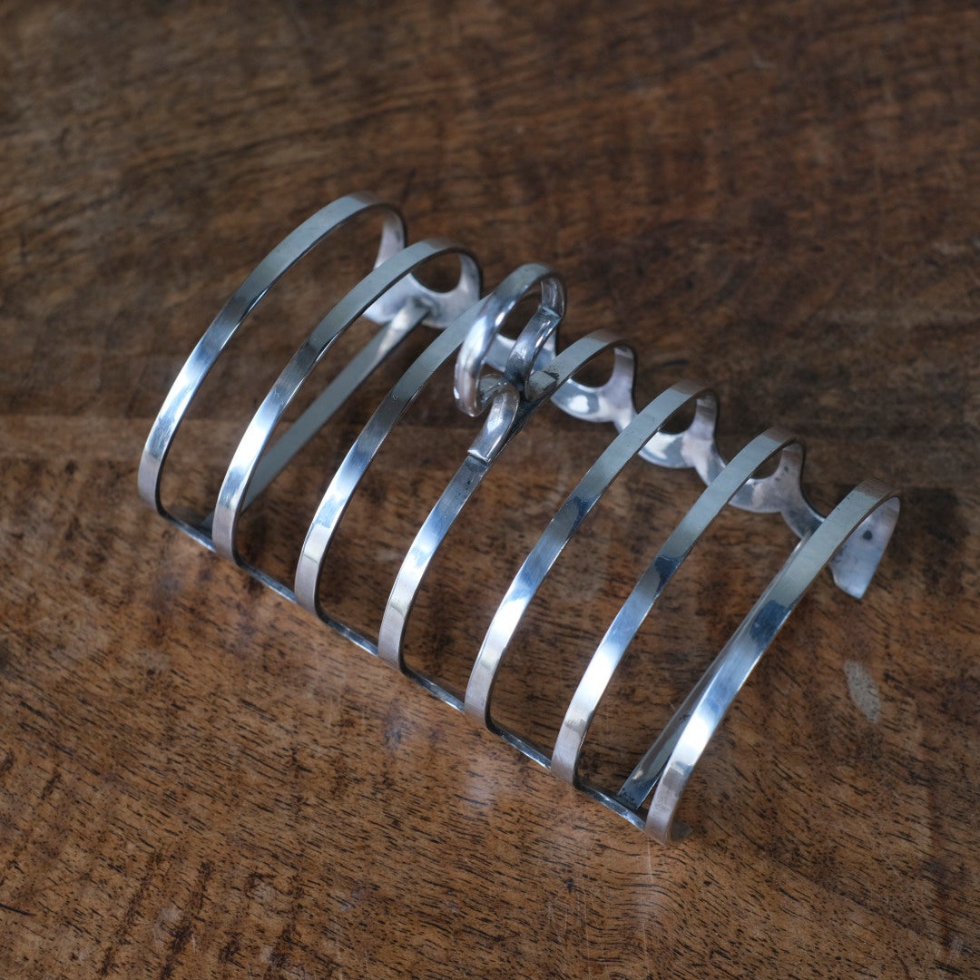 アンティーク トーストラック シルバープレート ドロップ型 バーミンガム製 1930-40s イギリス4