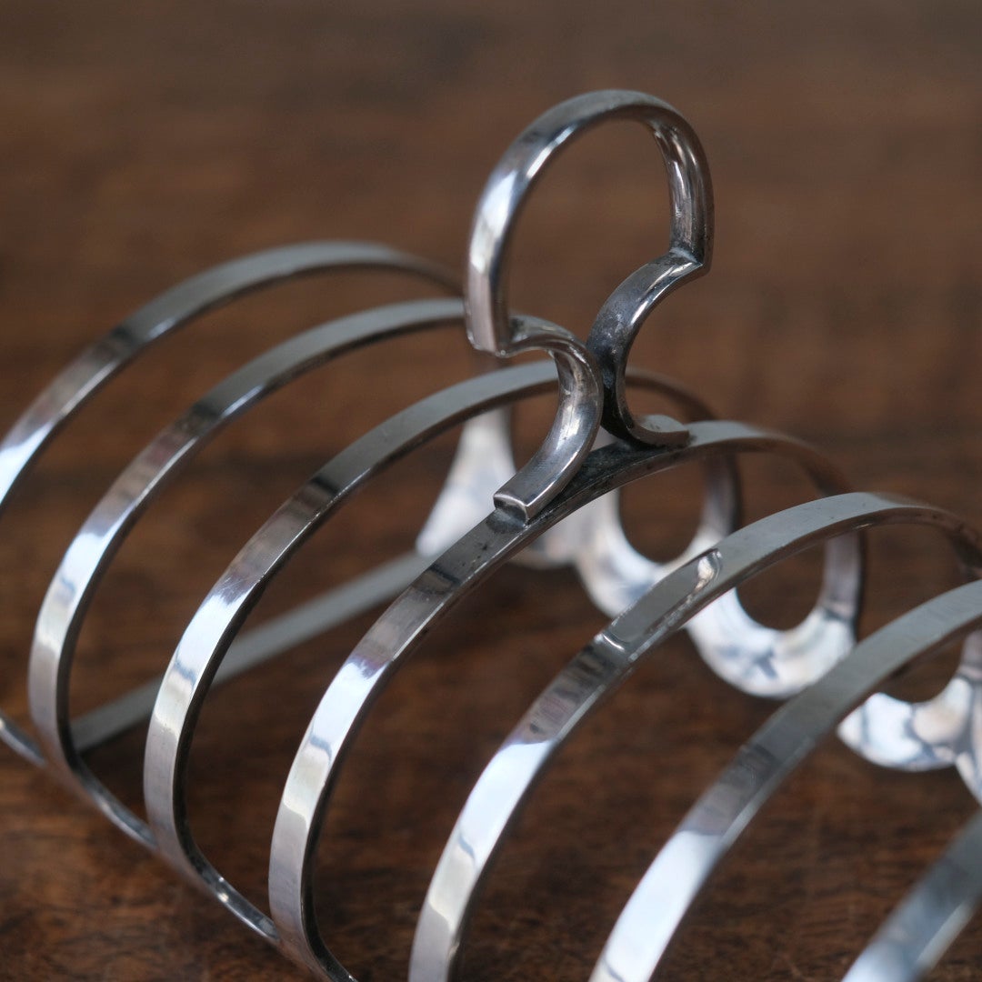 アンティーク トーストラック シルバープレート ドロップ型 バーミンガム製 1930-40s イギリス5