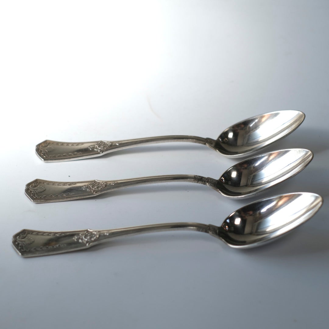 ンティークディナースプーン アンピール様式 シルバープレート 銀メッキ フランス3