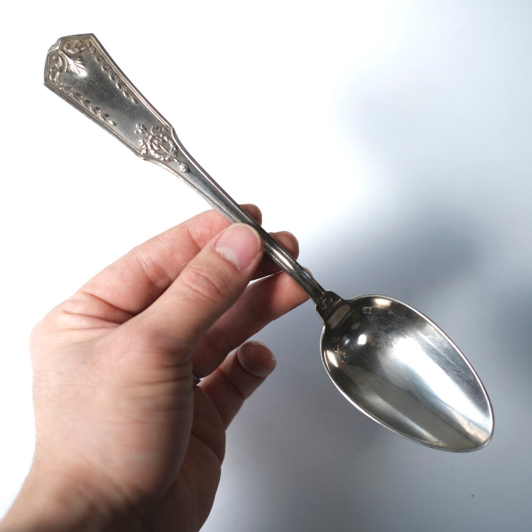 ンティークディナースプーン アンピール様式 シルバープレート 銀メッキ フランス4
