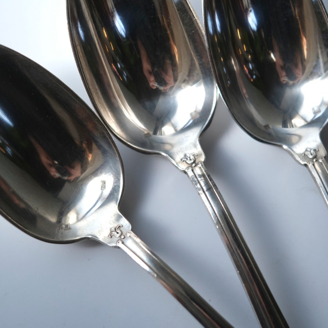ンティークディナースプーン アンピール様式 シルバープレート 銀メッキ フランス5