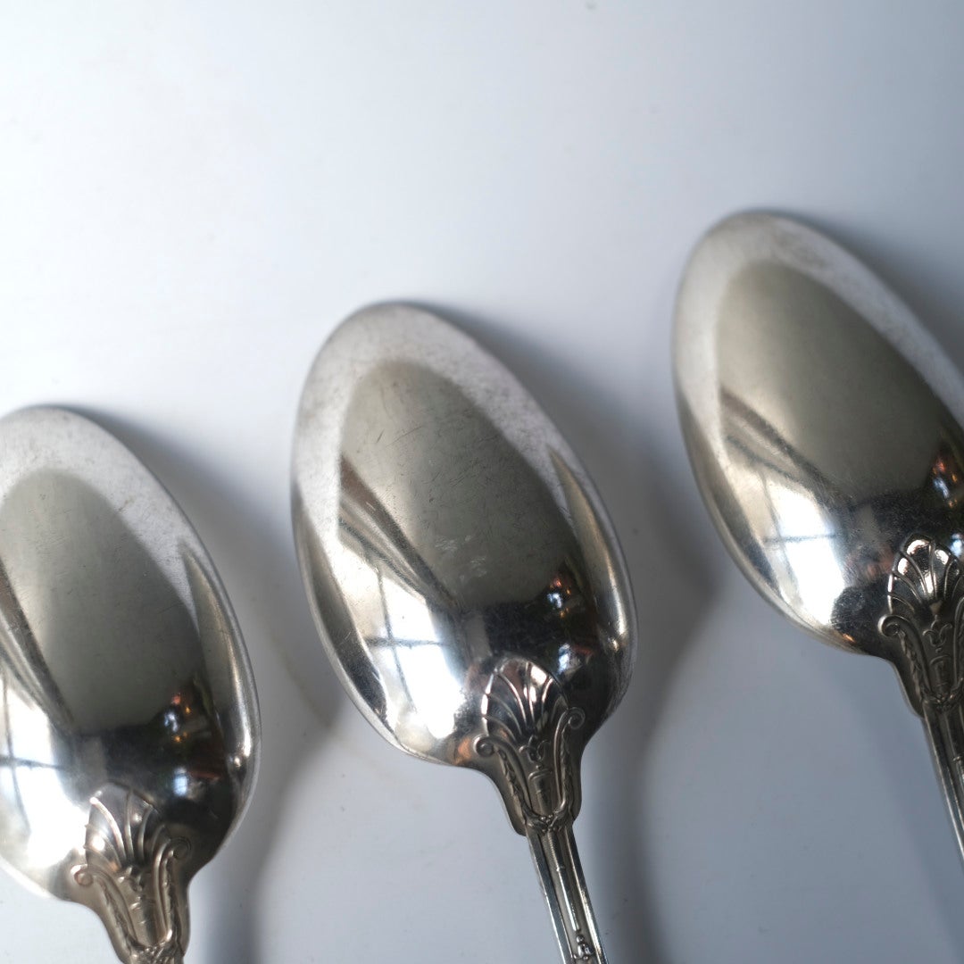 ンティークディナースプーン アンピール様式 シルバープレート 銀メッキ フランス7