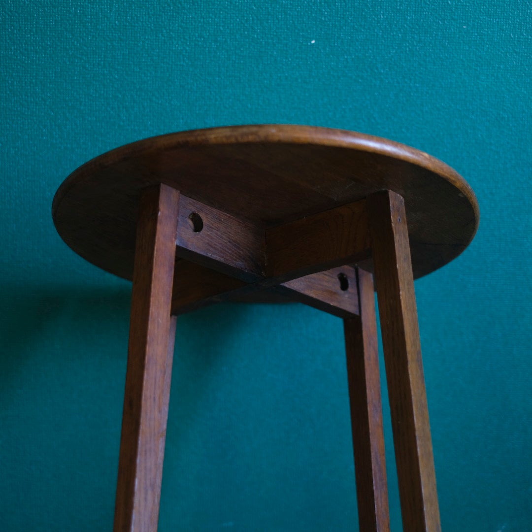 アンティーク ラウンドサイドテーブル イギリス 花台 オケージョナブルテーブル/アンティーク家具5