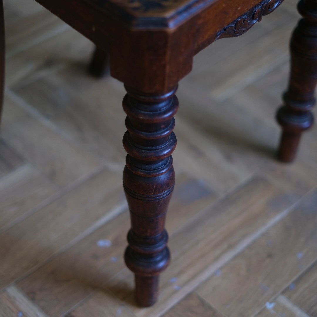 アンティーク ホールチェア エントランスチェア イギリス マホガニー 5家具