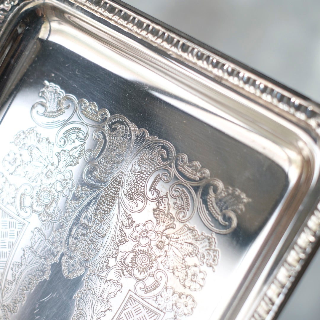 ヴィンテージミニトレイ シルバープレート 銀メッキ イギリス3