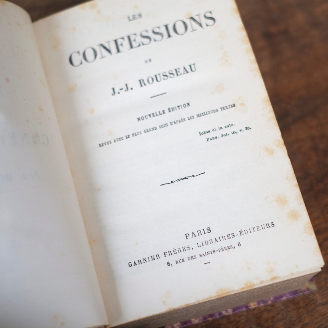 アンティークレザーブック 古書 本 19世紀 フランス4