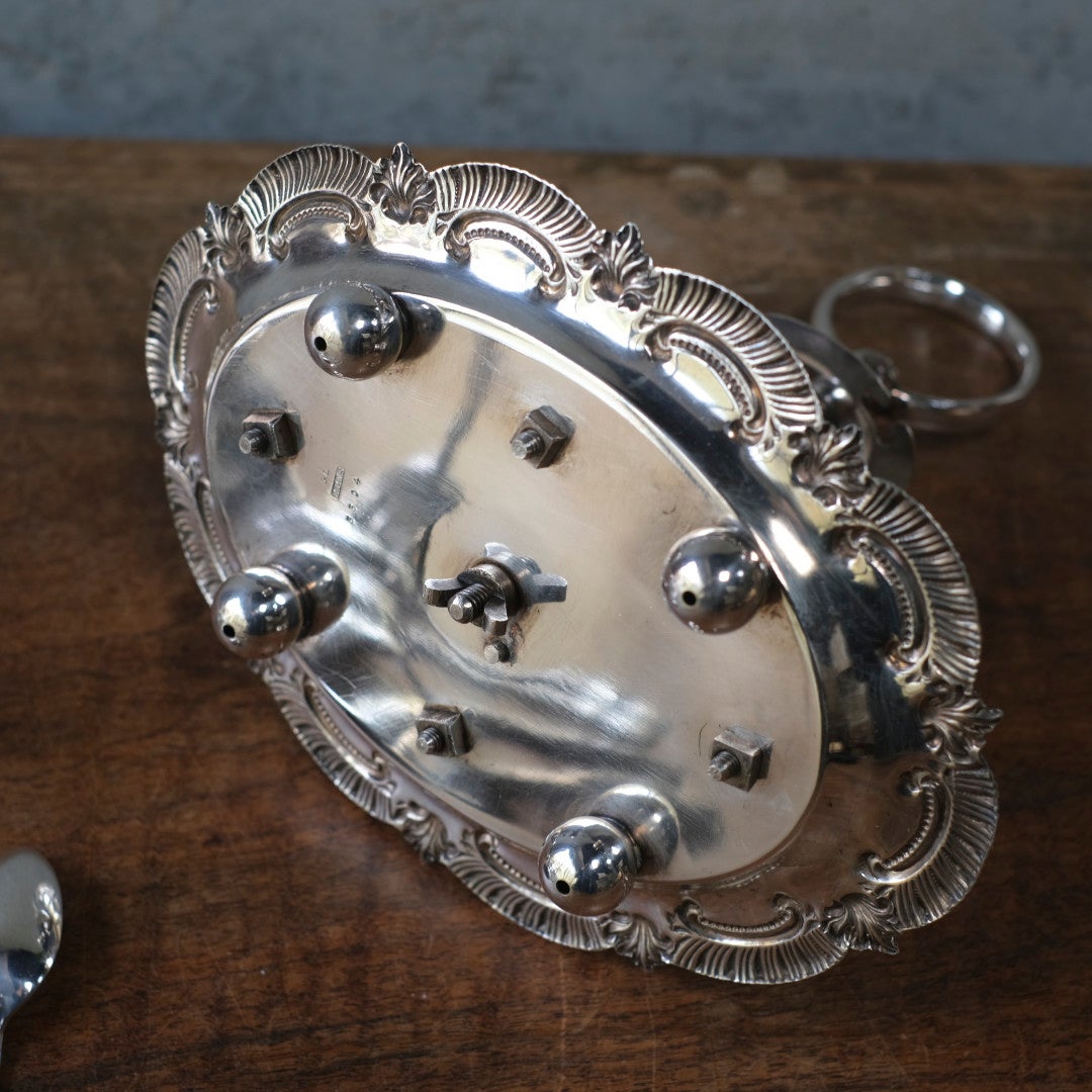 アンティークエッグスタンド エッグクリュエット ヴィクトリアン シルバープレート銀メッキ イギリス11