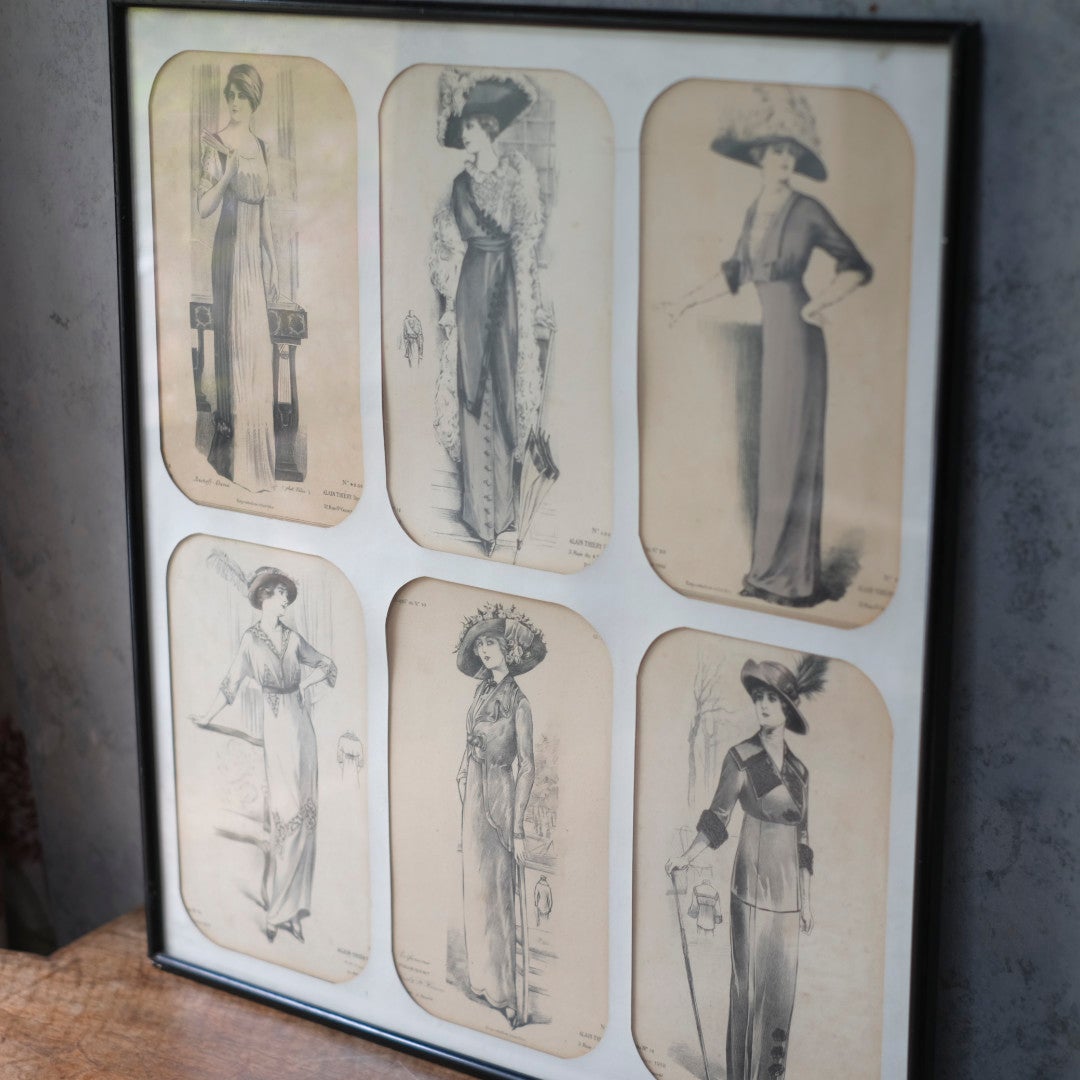 アンティーク リトグラフピクチャー ファッション フランス Journal des Demoiselles （ジョルナル・デ・デモワゼル) A2