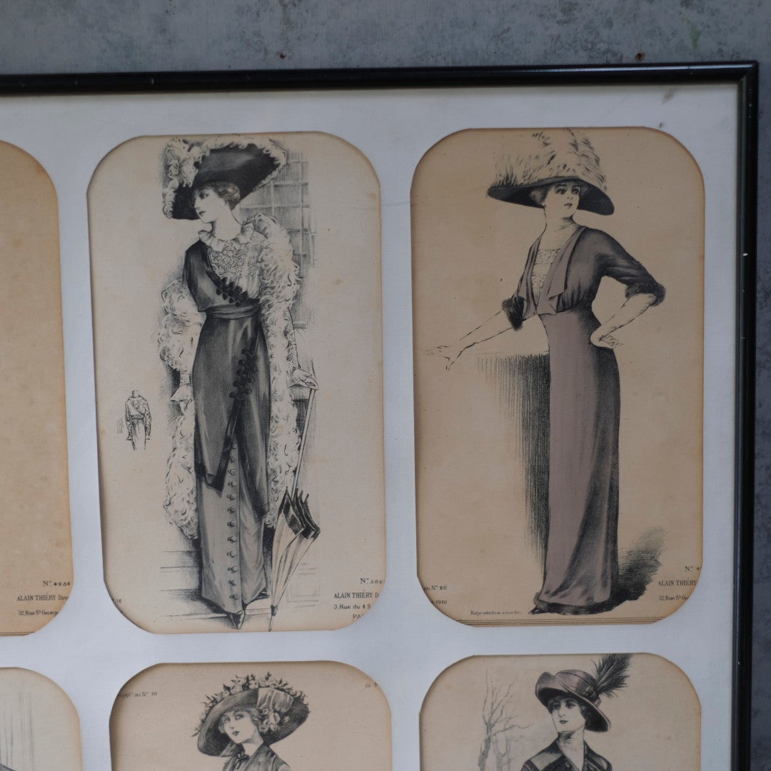 アンティーク リトグラフピクチャー ファッション フランス Journal des Demoiselles （ジョルナル・デ・デモワゼル) A3