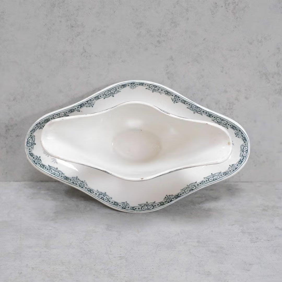 アンティーク ソーシエール DAISY Nouvelles Usines Ceramiques du Nord St AMAND フランス ソース入れ アンティーク食器5