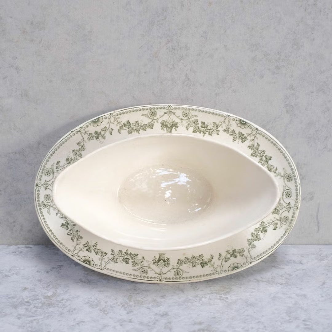 アンティーク ソーシエール BADONVILLER (バドンヴィレ) フランス グレービーボート アンティーク食器4