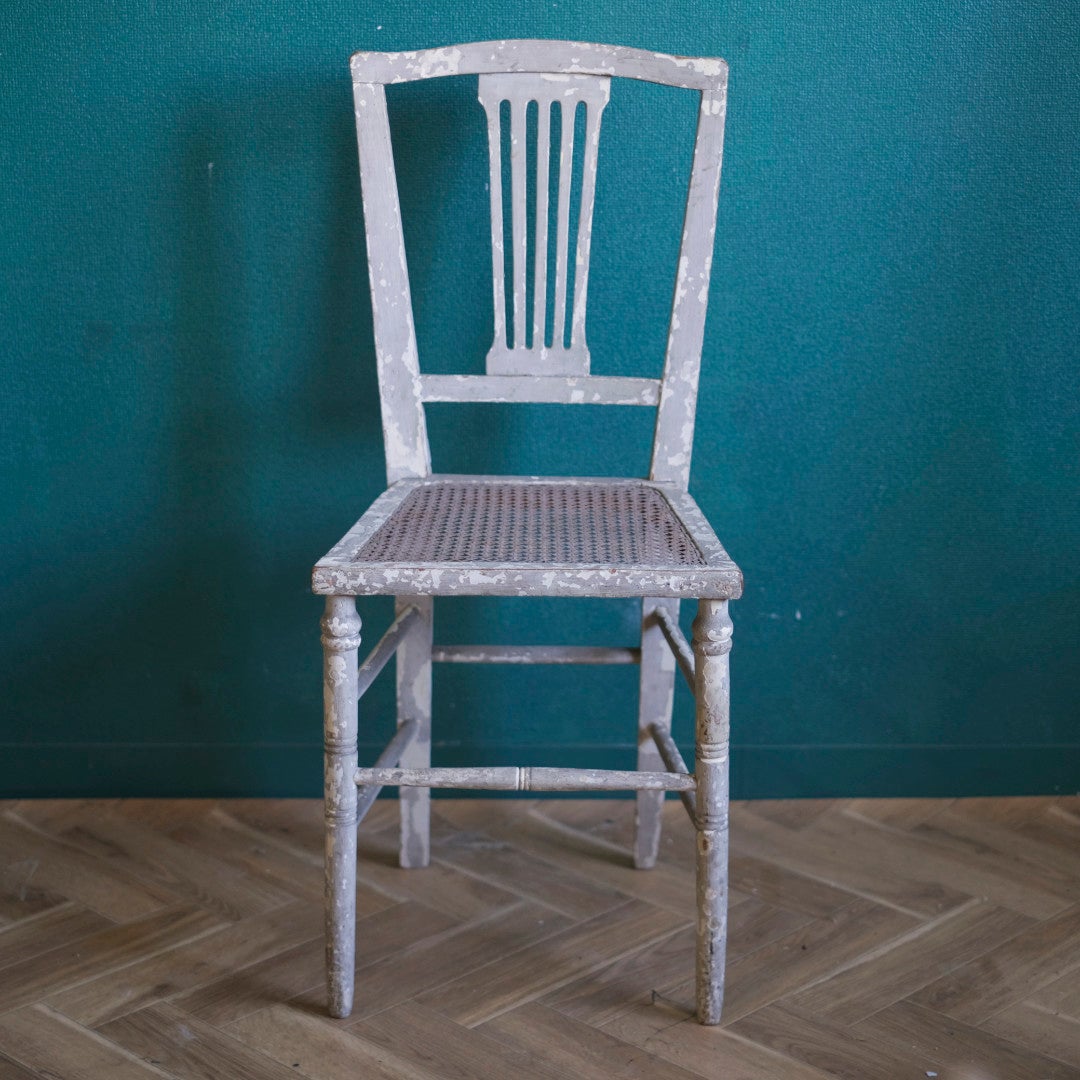 アンティークチェア ルイ16世様式のリブバック・ケインチェア椅子 フランス2