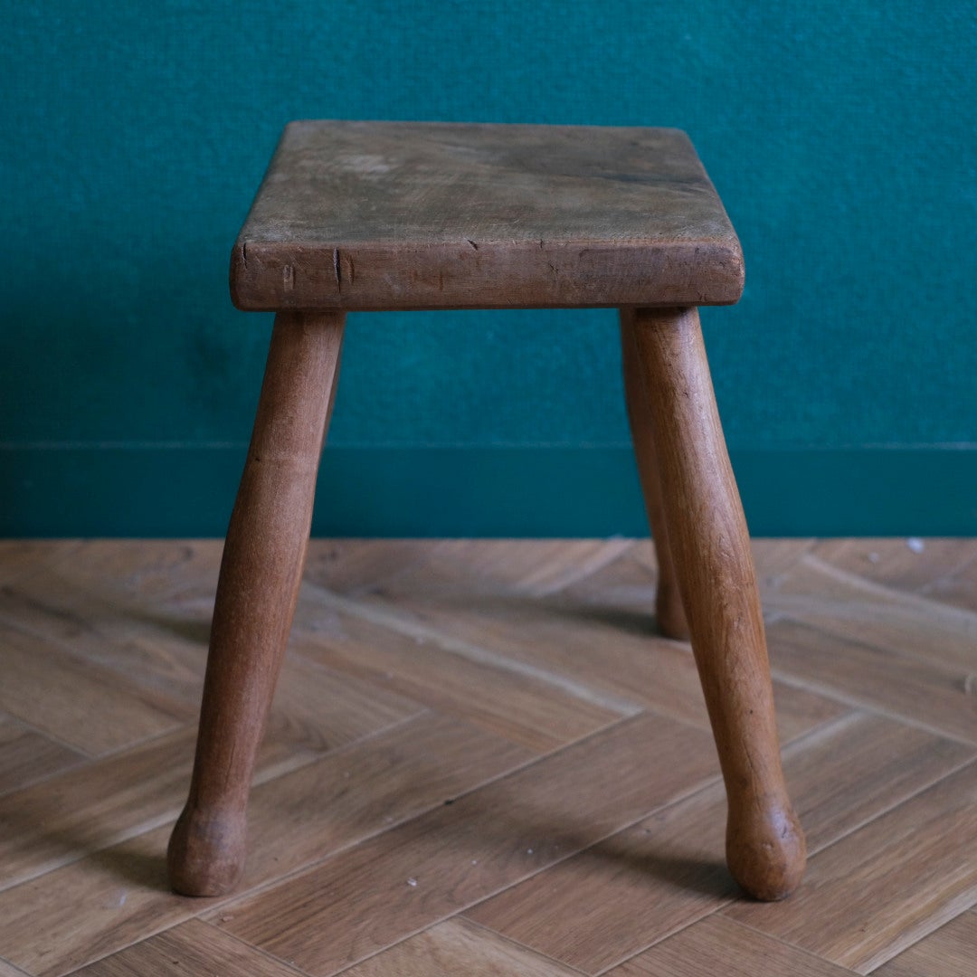 アンティーク 素朴なパインスツール イギリス4