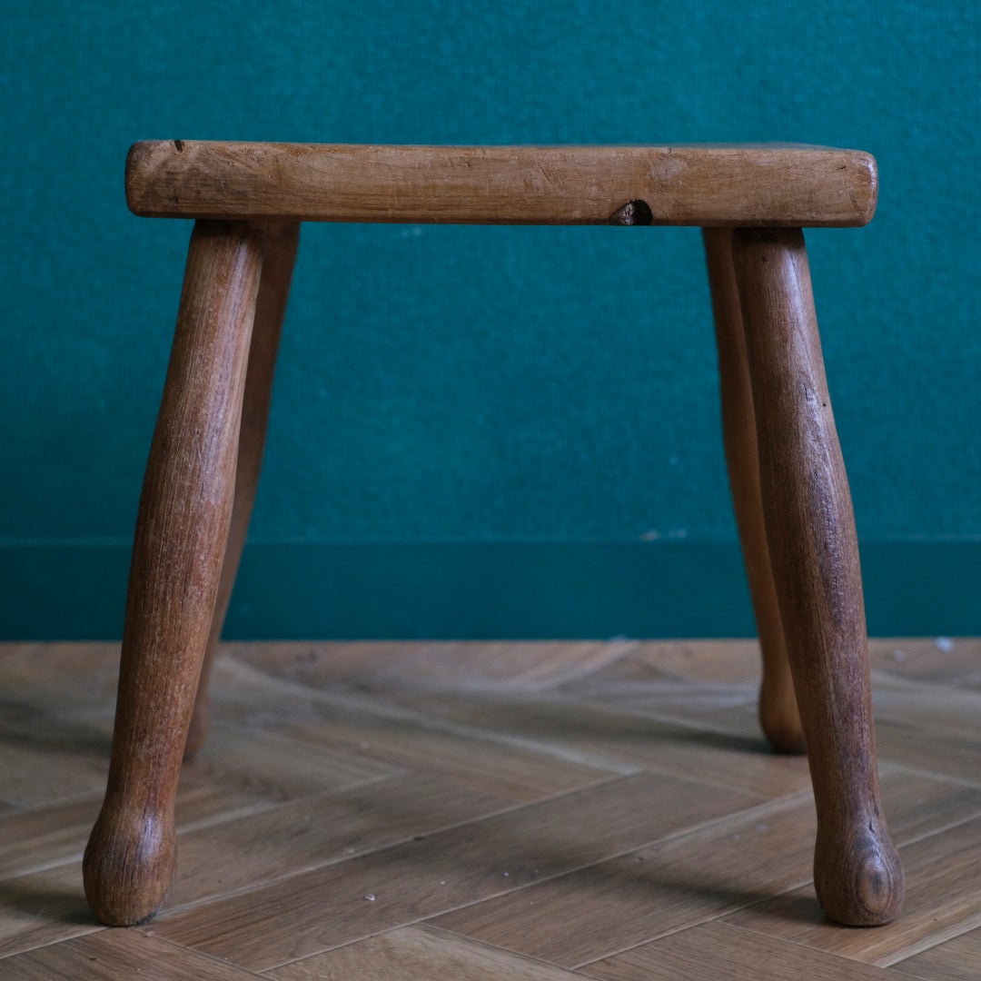 アンティーク 素朴なパインスツール イギリス