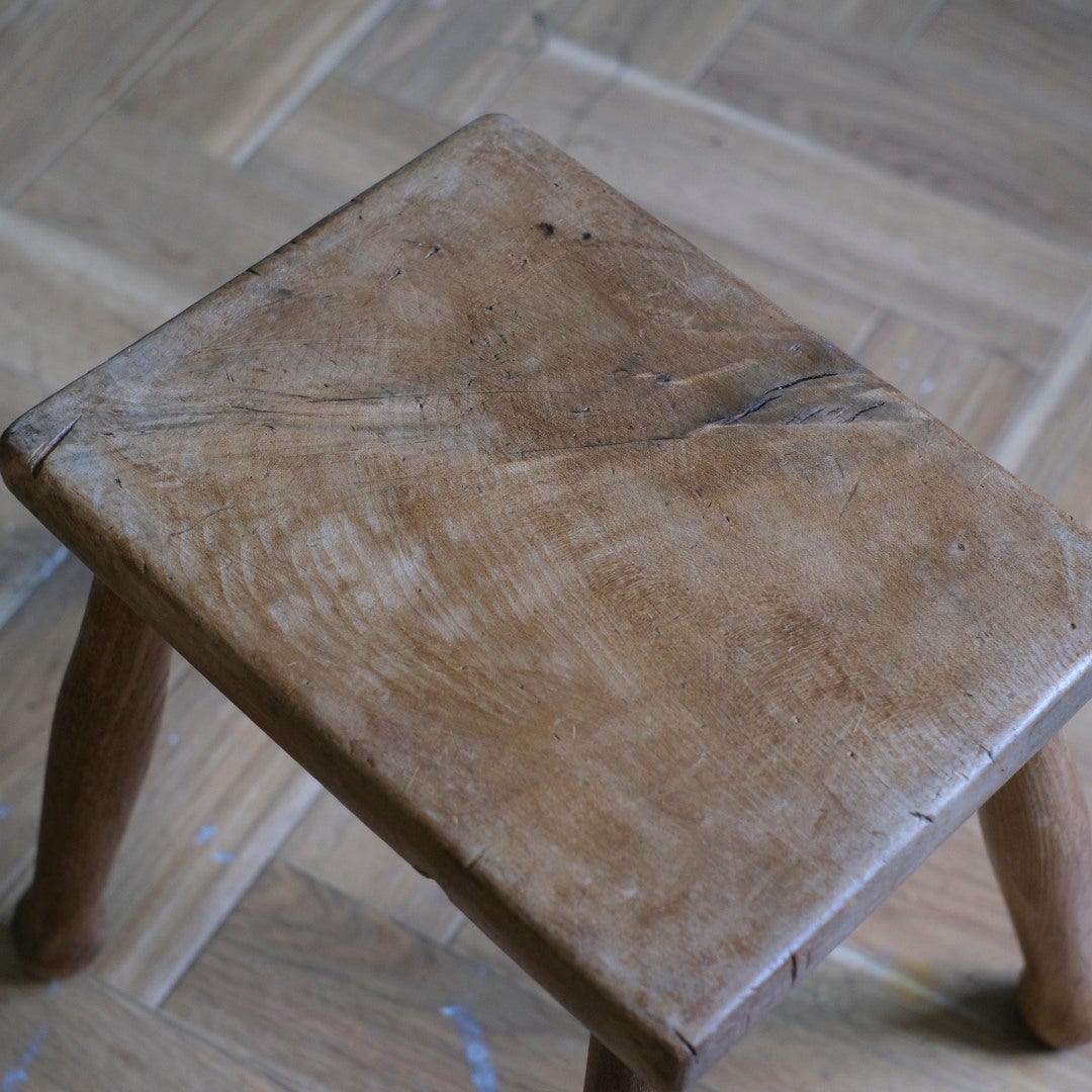 アンティーク 素朴なパインスツール イギリス6