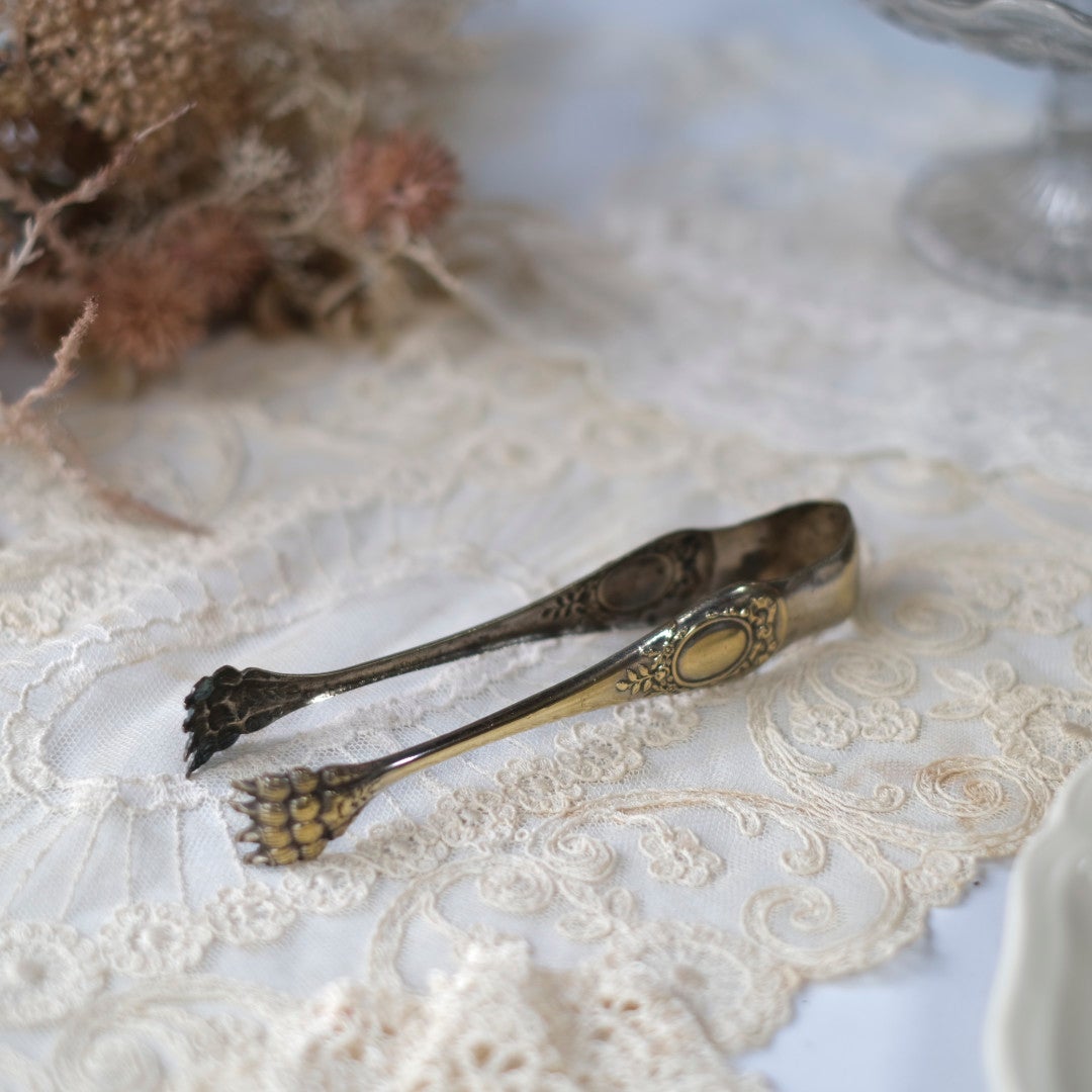 アンティークシュガートング 獅子の足 フランス