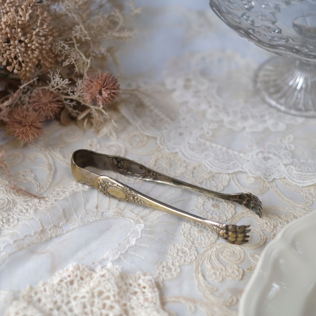 アンティークシュガートング 獅子の足 フランス1