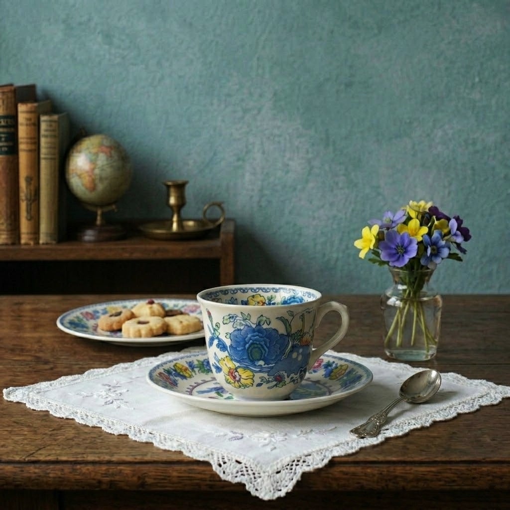 アンティークティーカップ&ソーサ MASONS メイソン Regency リージェンシー イギリス アンティーク食器