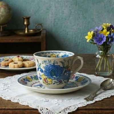 ヴィンテージティーカップ&ソーサ MASONS メイソン Regency リージェンシー イギリス アンティーク食器