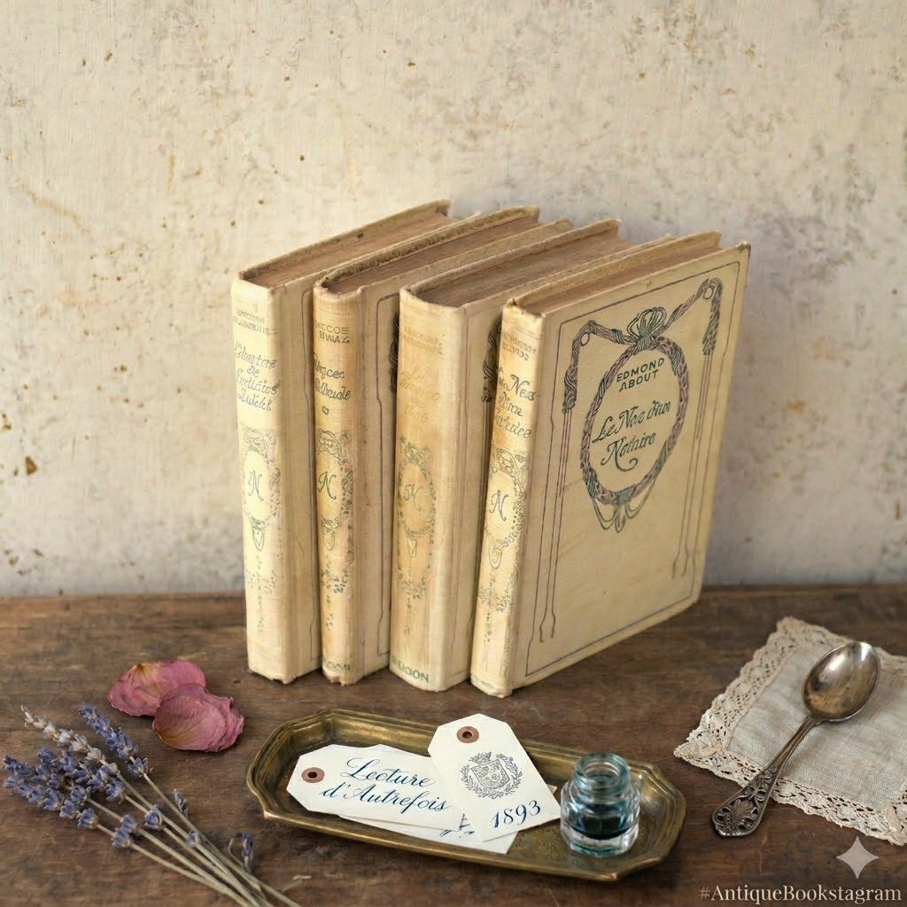 古い洋書セット　フランスアンティーク　ネルソン　MAME NELSON FRANCE antique NELSON BOOK フランス アンティーク 本 ネルソン 古書