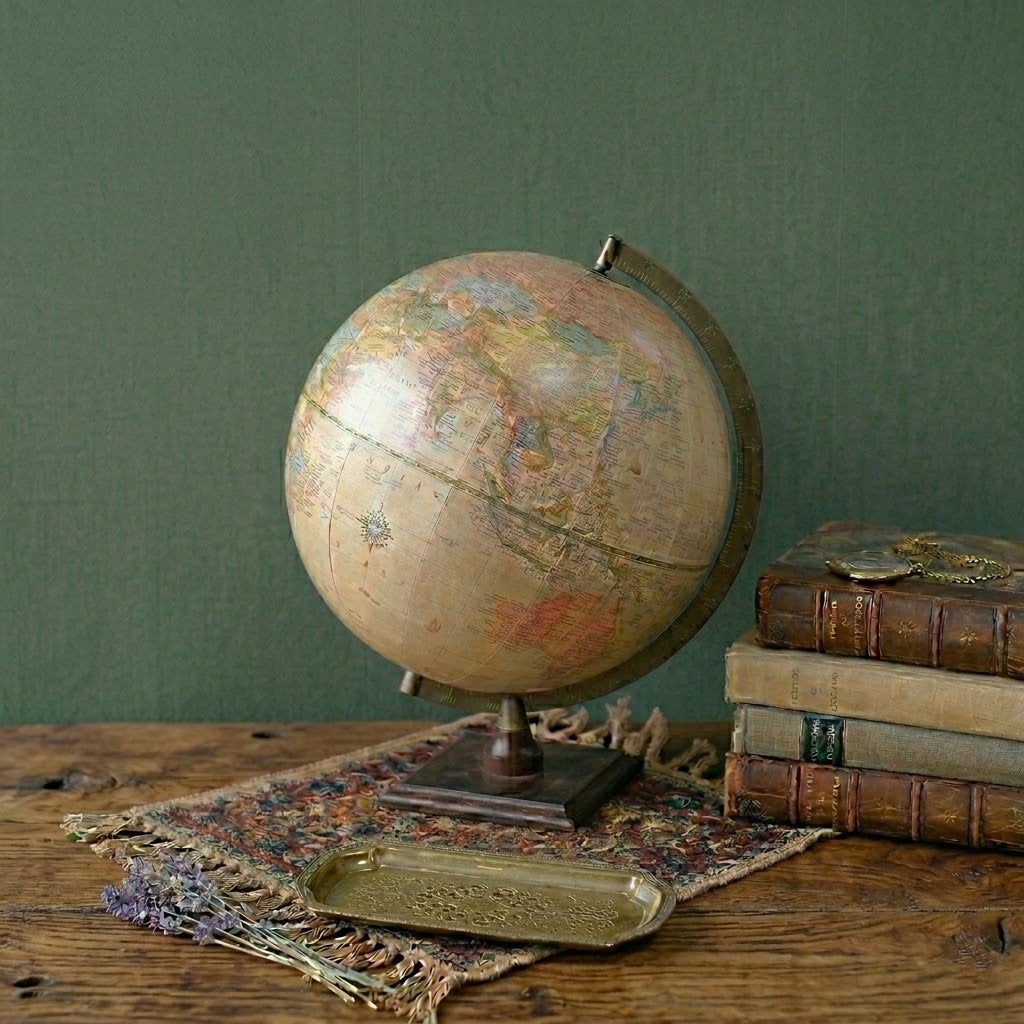 ヴィンテージグローブ イギリス 地球儀 置物