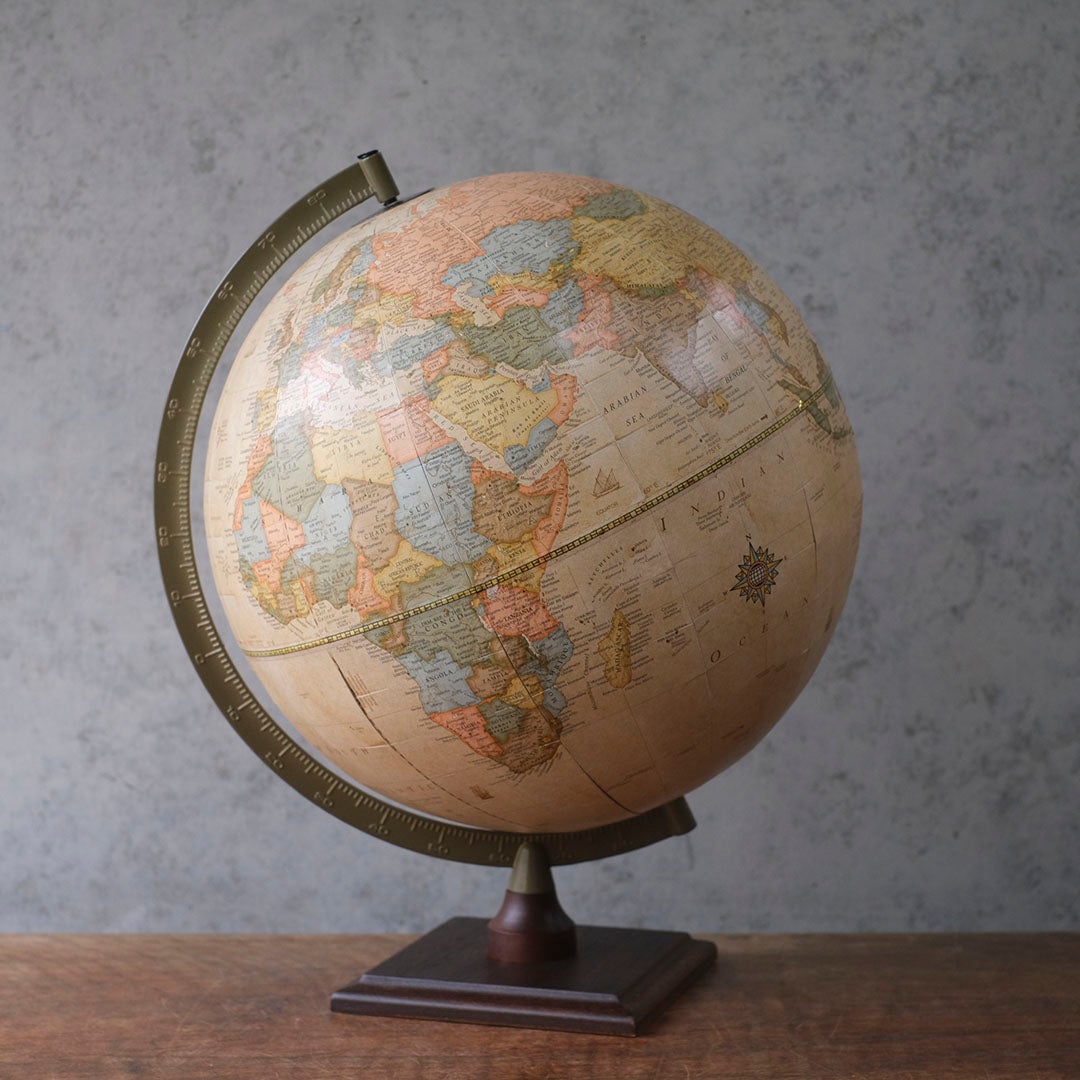 ヴィンテージグローブ イギリス 地球儀 置物1