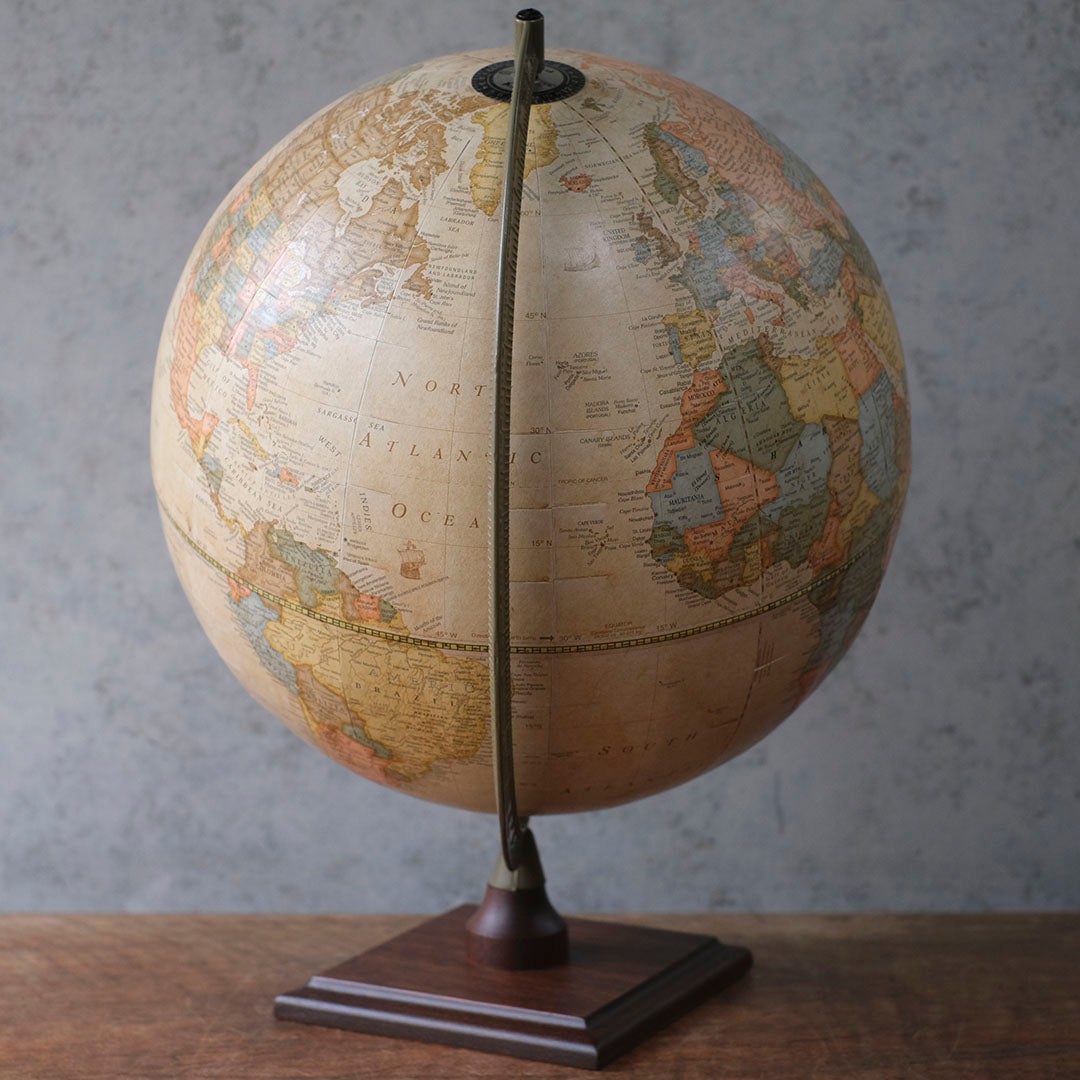 ヴィンテージグローブ イギリス 地球儀 置物3