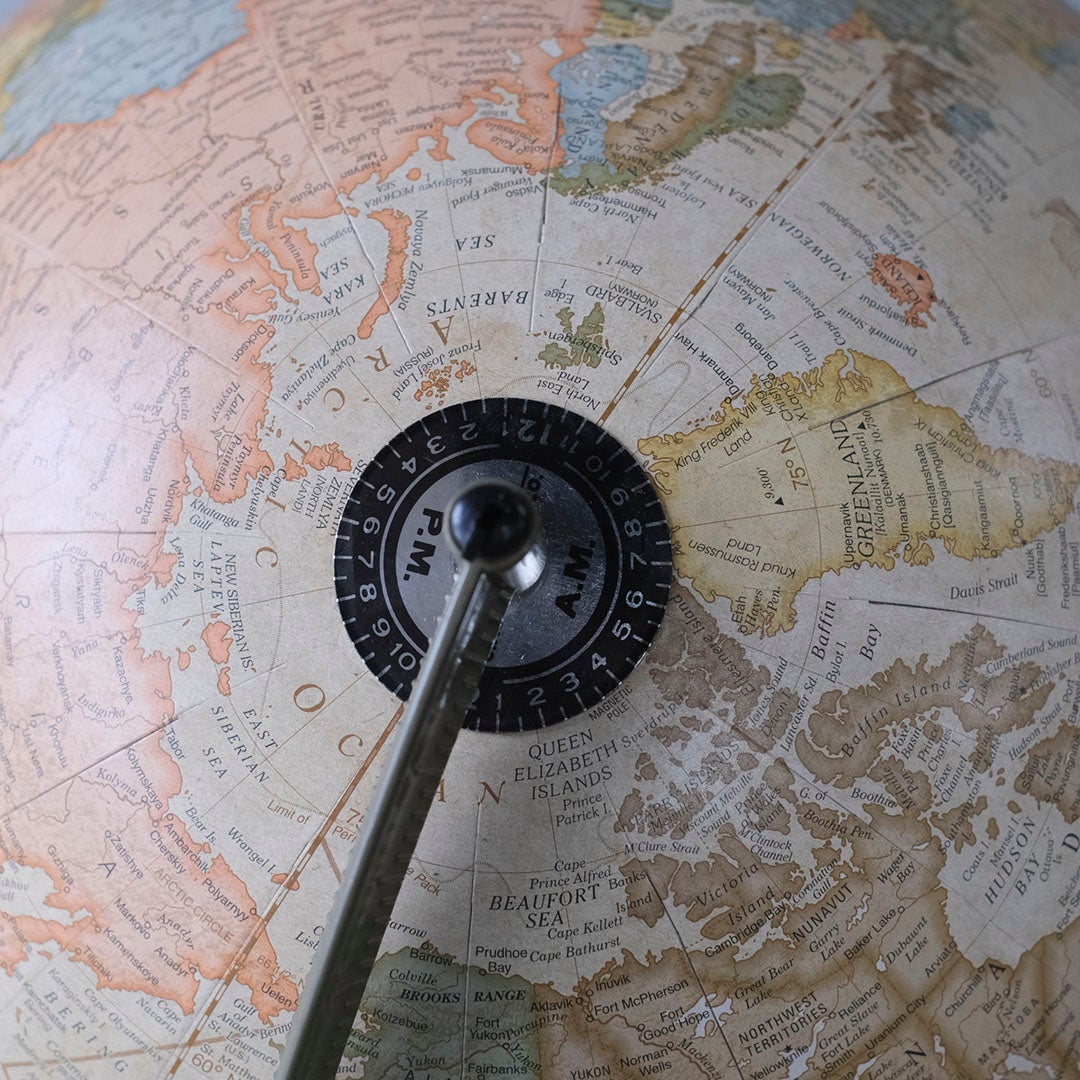 ヴィンテージグローブ イギリス 地球儀 置物5