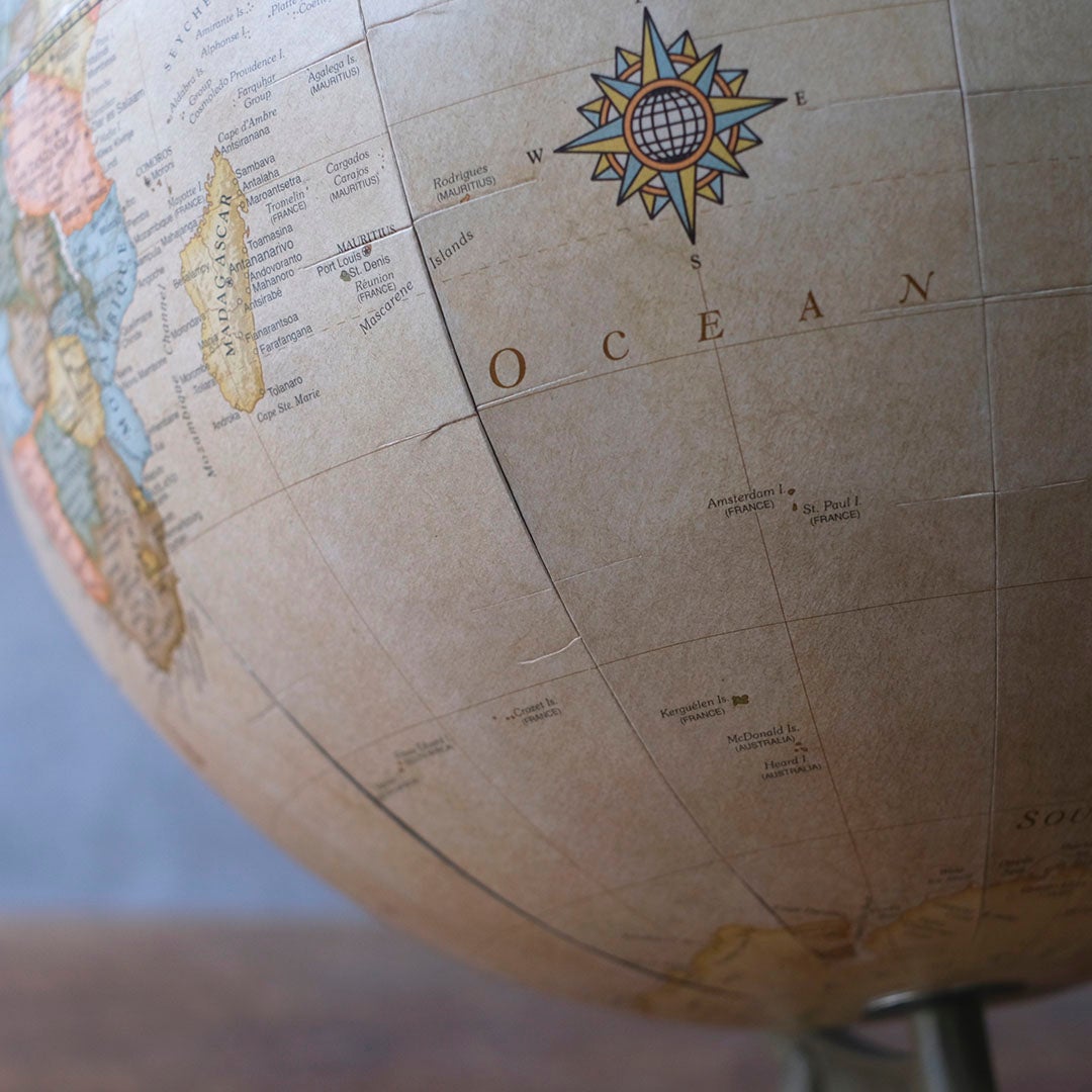 ヴィンテージグローブ イギリス 地球儀 置物6