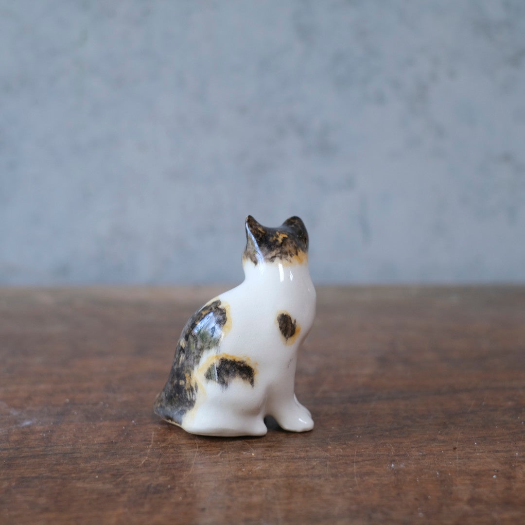 ヴィンテージ ウィンスタンレーキャット ケンジントンキャット サビ猫 ミニ イギリス 陶芸作家Jenny Winstanley 置物4