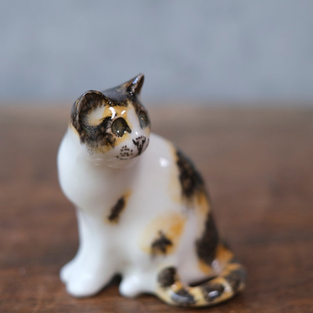 ヴィンテージ ウィンスタンレーキャット ケンジントンキャット サビ猫 ミニ イギリス 陶芸作家Jenny Winstanley 置物6