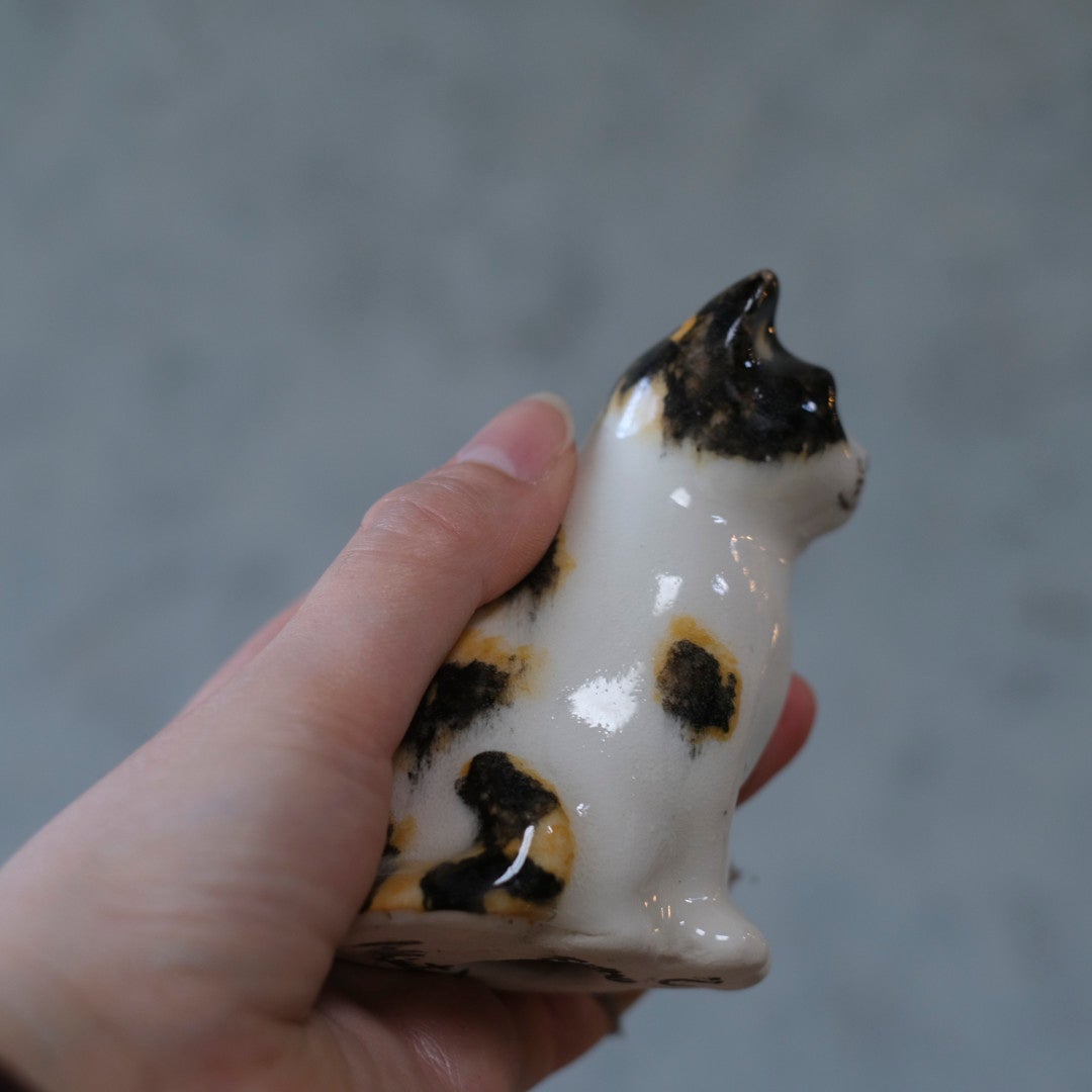 ヴィンテージ ウィンスタンレーキャット ケンジントンキャット サビ猫 ミニ イギリス 陶芸作家Jenny Winstanley 置物8