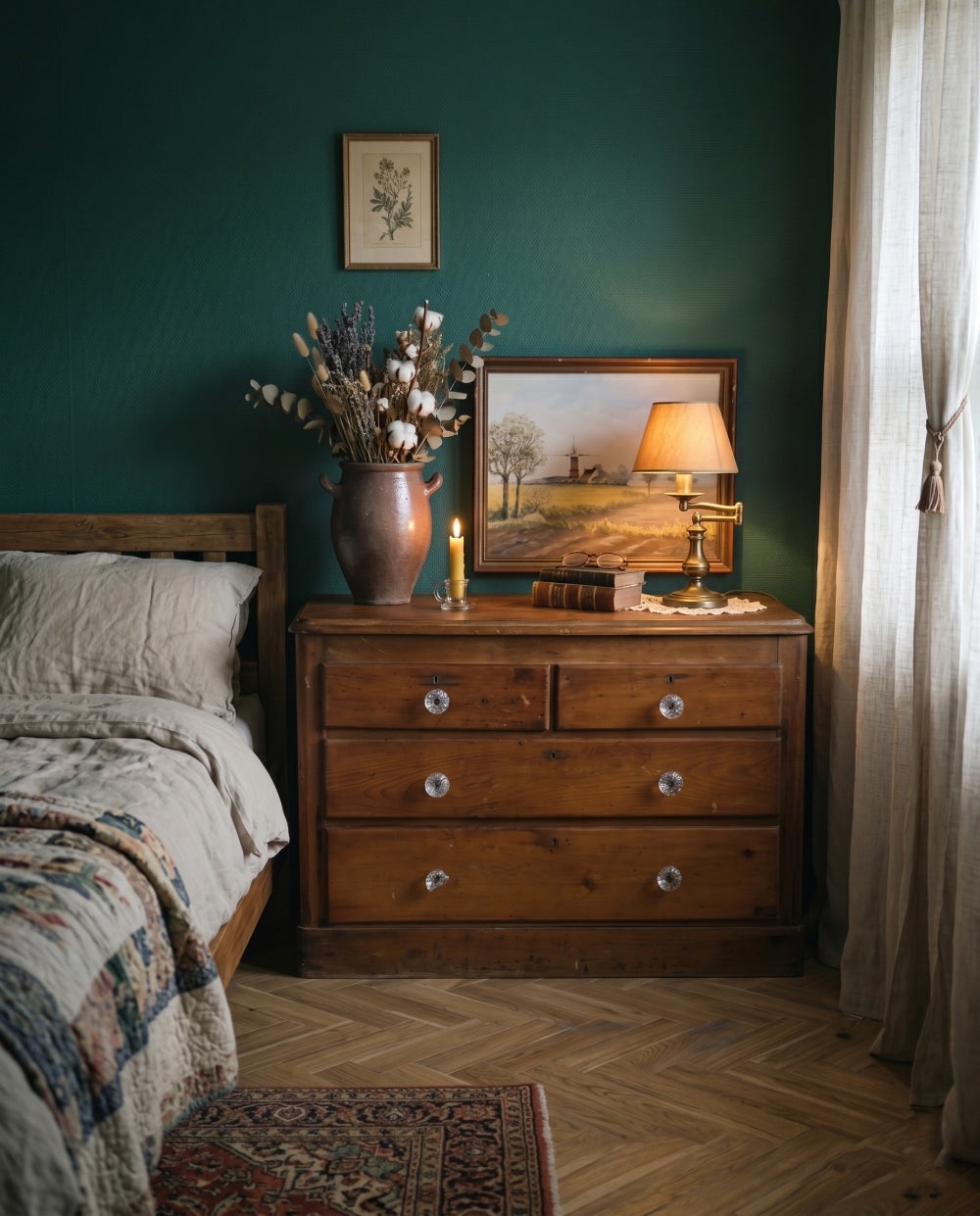 アンティークパインキャビネット ドロワー イギリス アンティーク家具