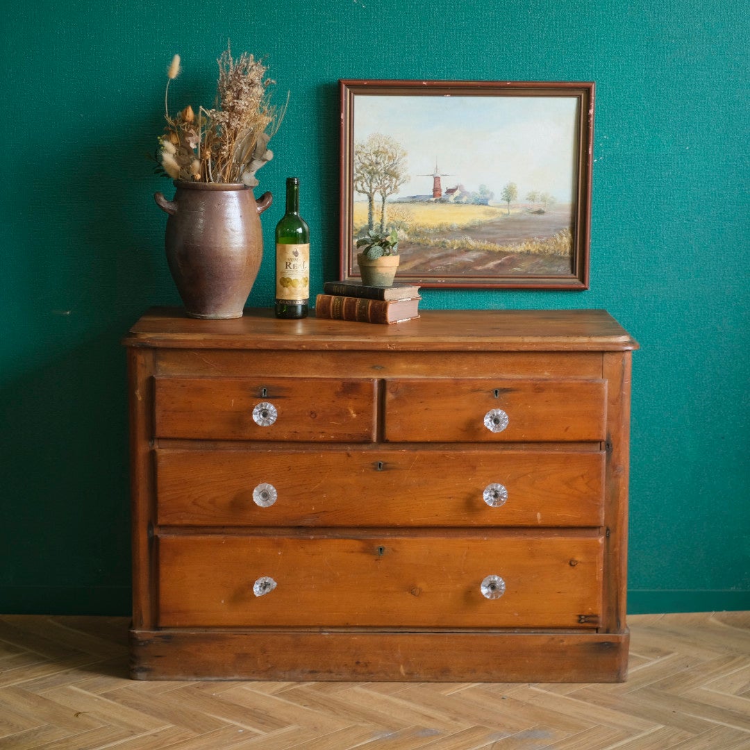 アンティークパインキャビネット ドロワー イギリス アンティーク家具2
