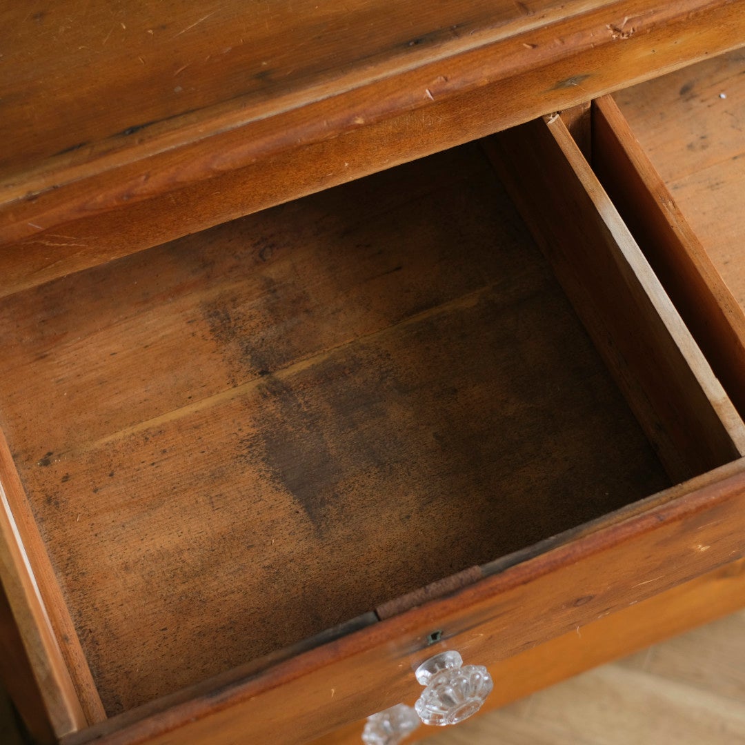 アンティークパインキャビネット ドロワー イギリス アンティーク家具12