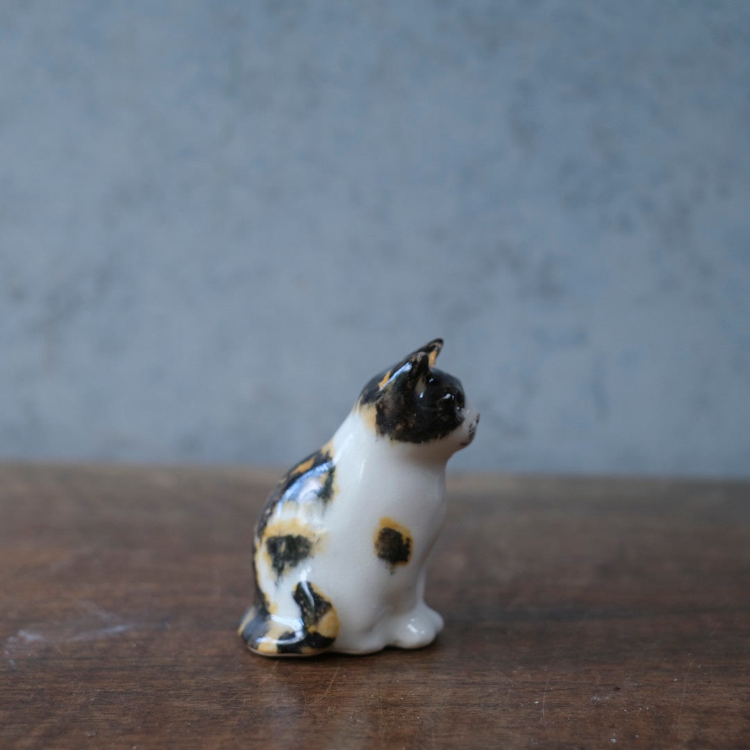 ヴィンテージ ウィンスタンレーキャット ケンジントンキャット 三毛猫 ミニ イギリス 陶芸作家Jenny Winstanley 置物3