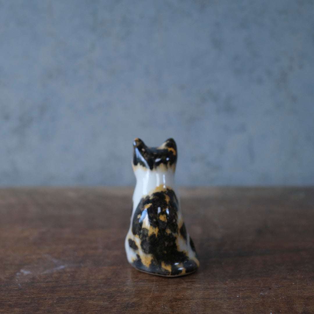 ヴィンテージ ウィンスタンレーキャット ケンジントンキャット 三毛猫 ミニ イギリス 陶芸作家Jenny Winstanley 置物4