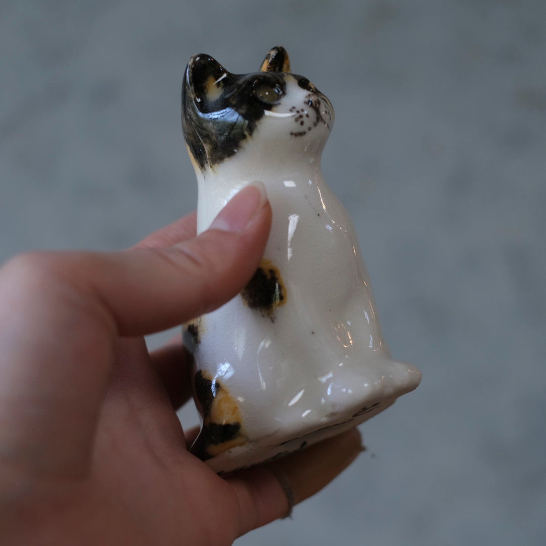 ヴィンテージ ウィンスタンレーキャット ケンジントンキャット 三毛猫 ミニ イギリス 陶芸作家Jenny Winstanley 置物5