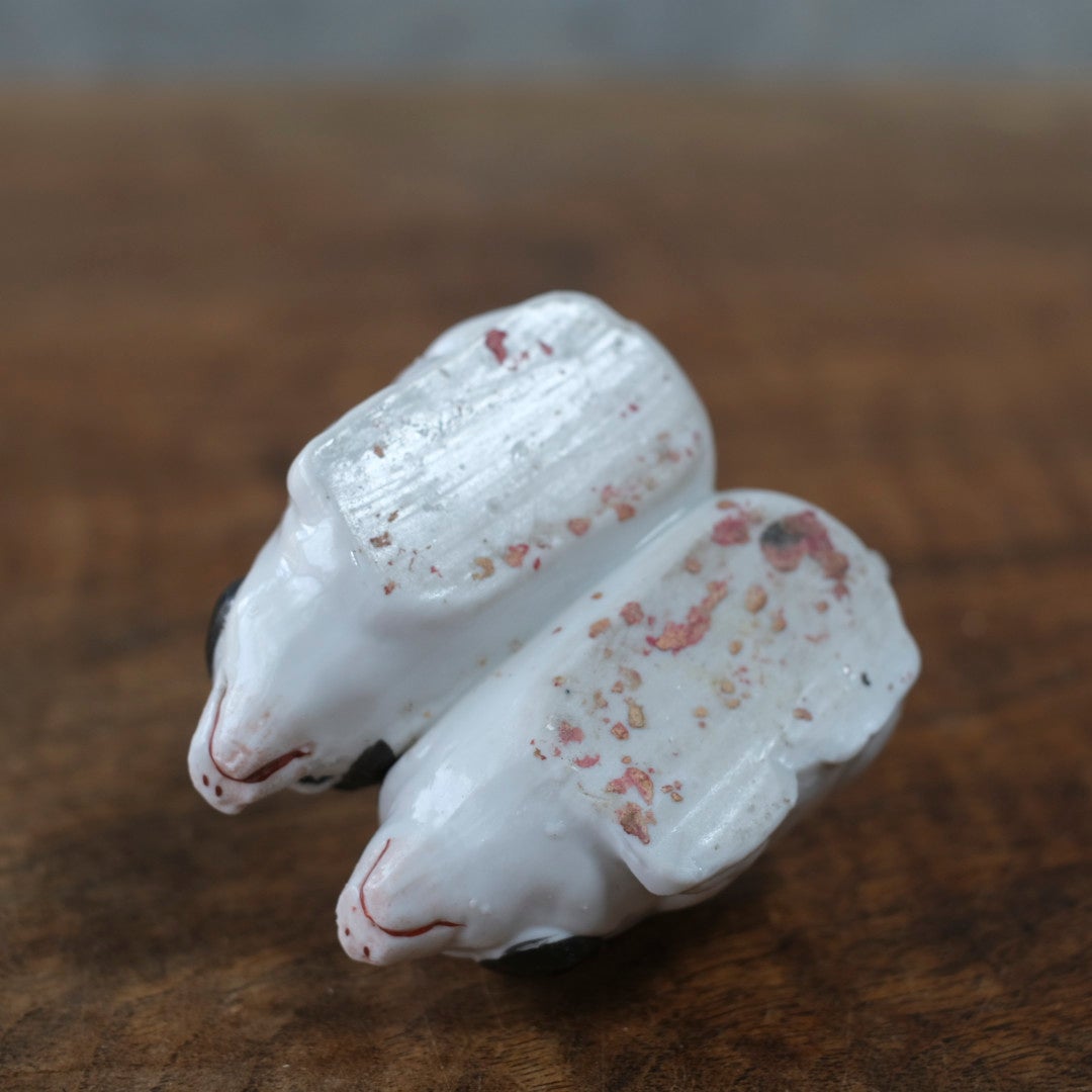 アンティーク陶器の豚　ピッグ サリエール 調味料入れ フランス7