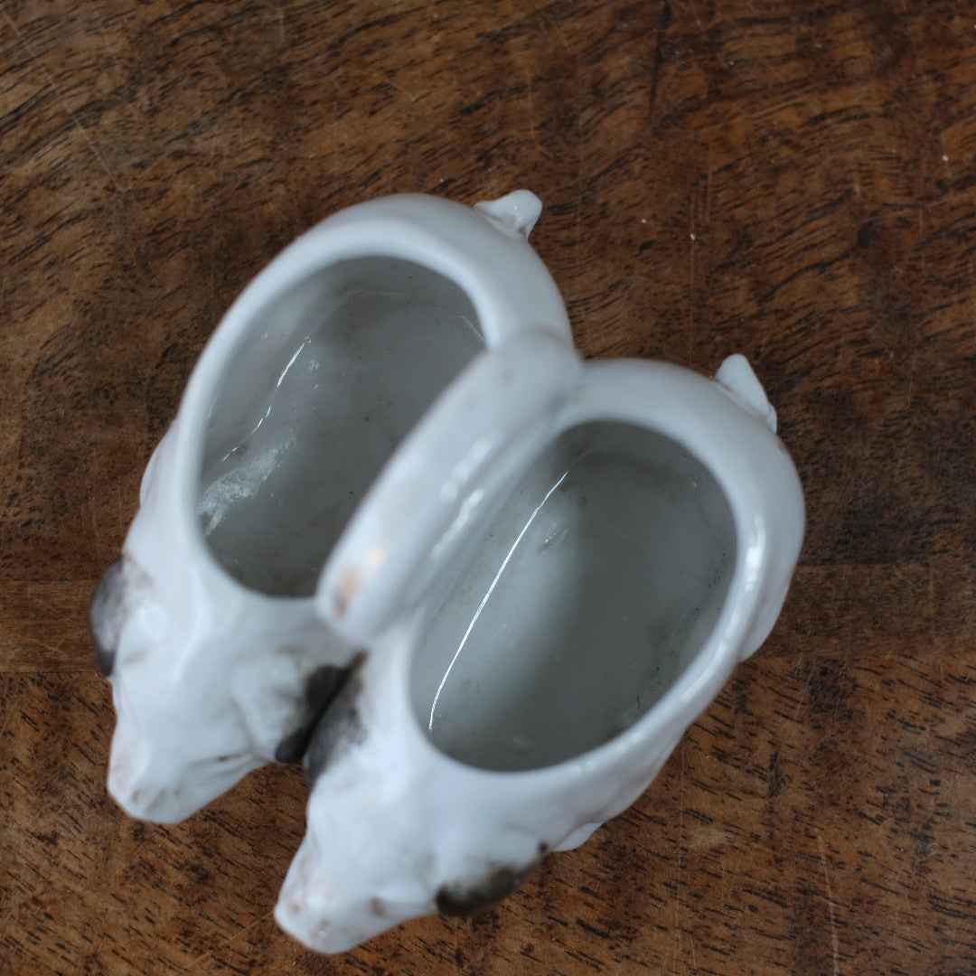 アンティーク陶器の豚　ピッグ サリエール 調味料入れ フランス7