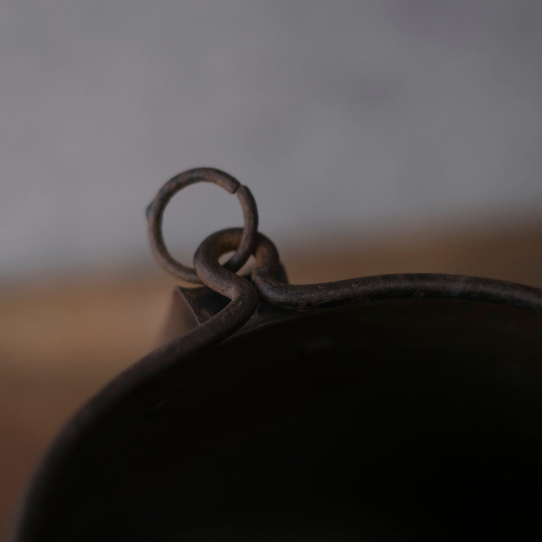 アンティーク 銅製ポット 槌目仕上げ フランス8
